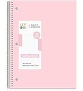 SKYDUE 8"x10.5" Spiral Notebook - College Ruled 100 Sheets, 1 Subject Notebook for School & Offic...