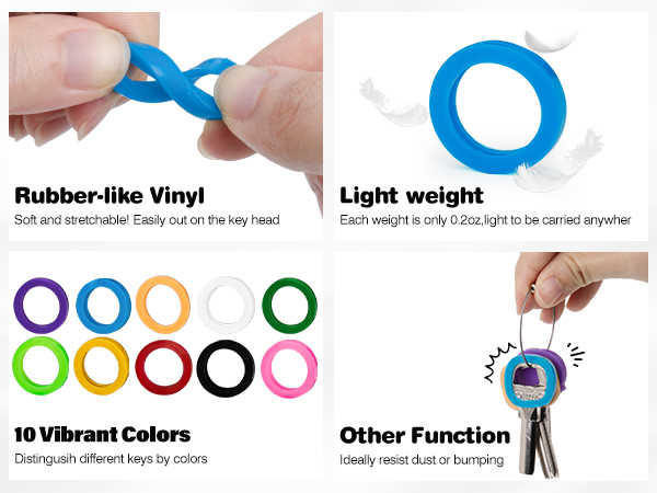 colored key covers