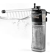 DXOPHIEX Internal Filter for Aquarium, Submersible Aquarium Filter for 5-12gallon Fish Tank and T...