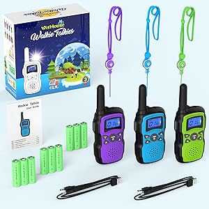 walkie talkies for kids rechargeable 3 pack
