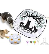 ORSDA Cat Toy, 4-in-1 Interactive Cat Toys for Indoor Cats, Rechargeable Automatic Cat Whack a Mo...