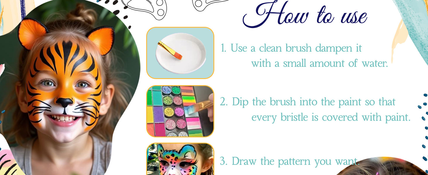 face painting kit professional