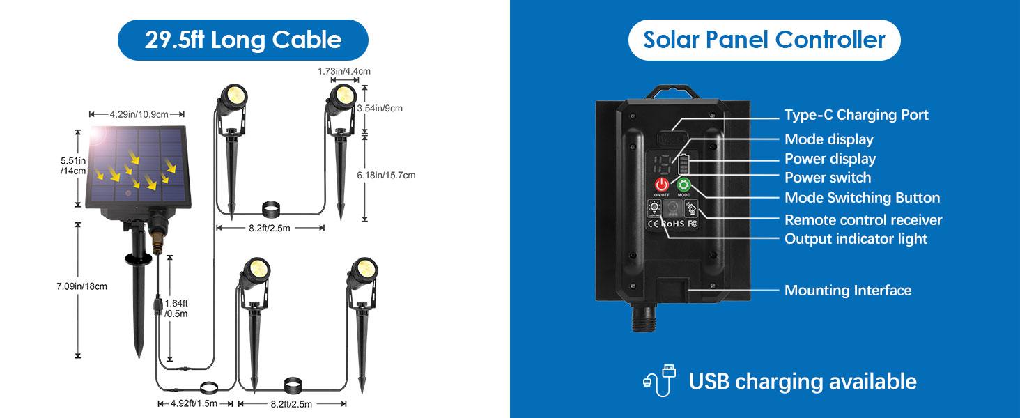 solar lights outdoor waterproof