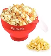 Fglmctsh The Original Microwave Popcorn Popper, Silicone Popcorn Maker Collapsible Bowl BPA -Free...