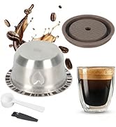 Sendoger Reusable Coffee Pod for Vertuo Pop Next Plus, Stainless Steel | 80ml/150ml/230ml | Stain...