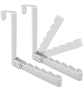 Peasulin 2 Pack Over The Door Hooks Hanger, Sturdy Foldable Over Door Drying Rack for Clothes, Co...
