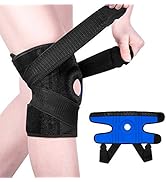 Knee Brace for Arthritis Pain and Support with Side Stabilizers & Patella Gel,Compression Knee Br...
