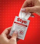 Stye Cleansing Eyelid Wipes – Individually Wrapped Face Wipes Gently Remove Oil, Dirt & Other Con...