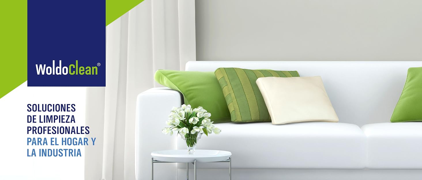 Text reads 'walls4use'. Modern living room interior with white walls and green accent pillows on sofa.