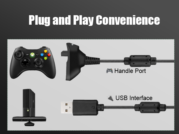 Xbox 360 wireless controller cable,Xbox 360 Slim controller cable,Microsoft Xbox 360 charging cable