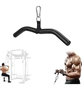 LAT Pull Down Bar Attachment:LAT Pulldown Tricep Bar for Strength Training Home Gym Cable Machine...