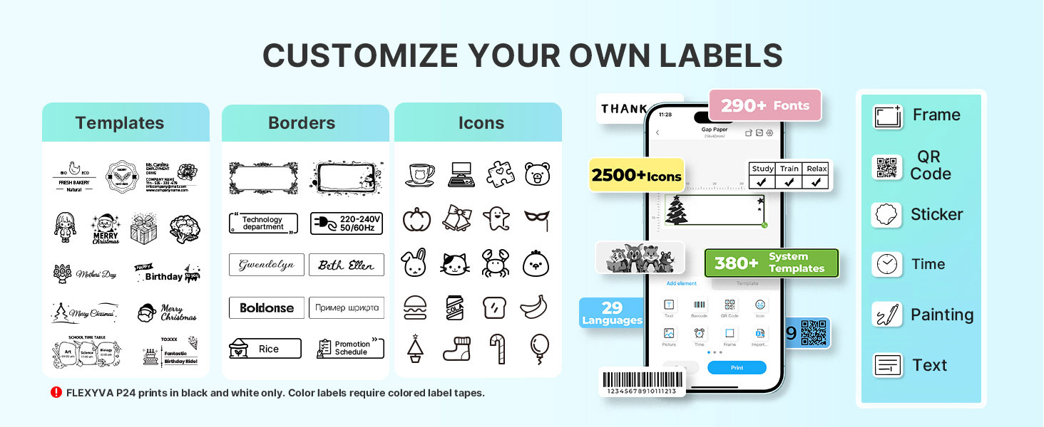 Customize your own labels
