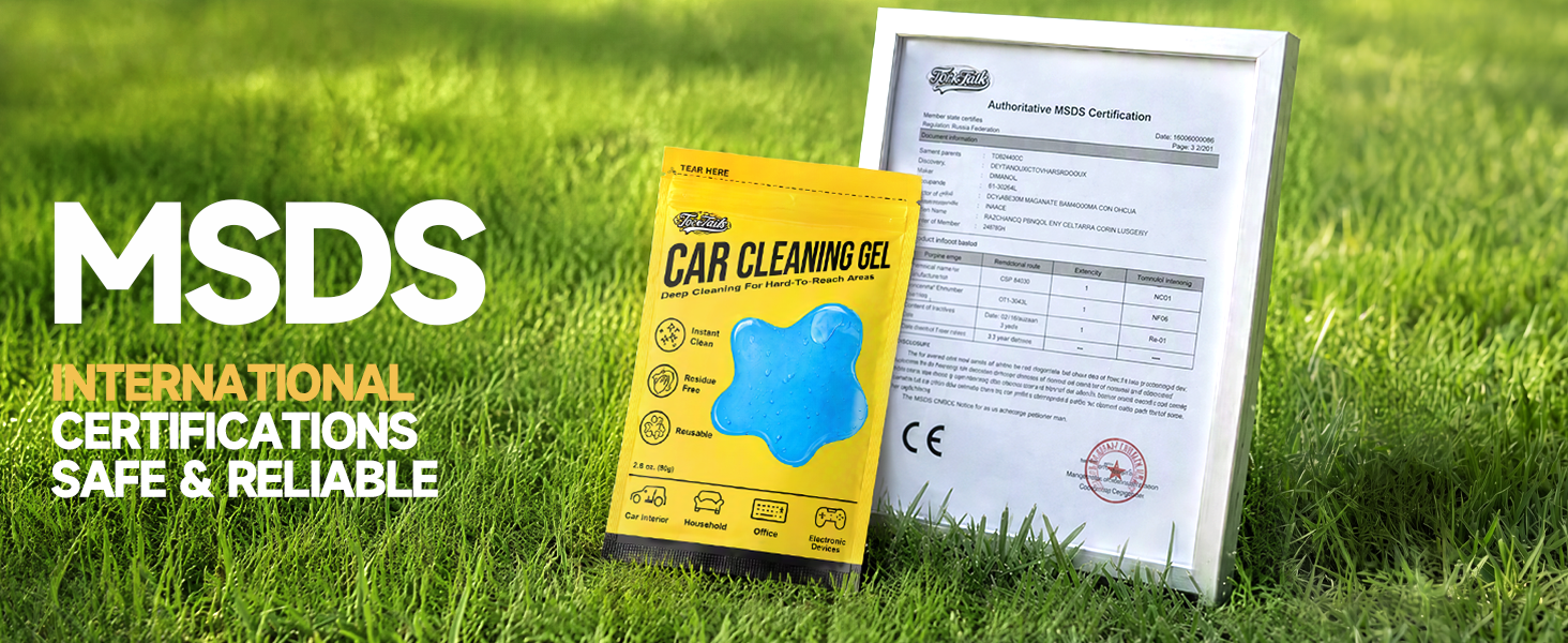 MSDS-certified car cleaning gel proves safe, reliable, and essential truck accessories