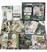 Scrapbooking Supplies Kit, Vintage Aesthetic Scrapbook Kit, Junk Journal Supplies with Scrapbooki...