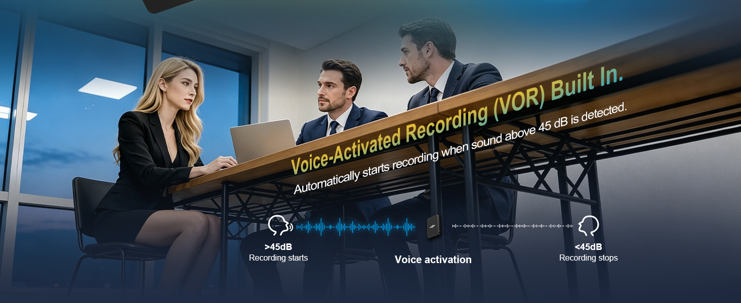 magnetic voice activated recorder