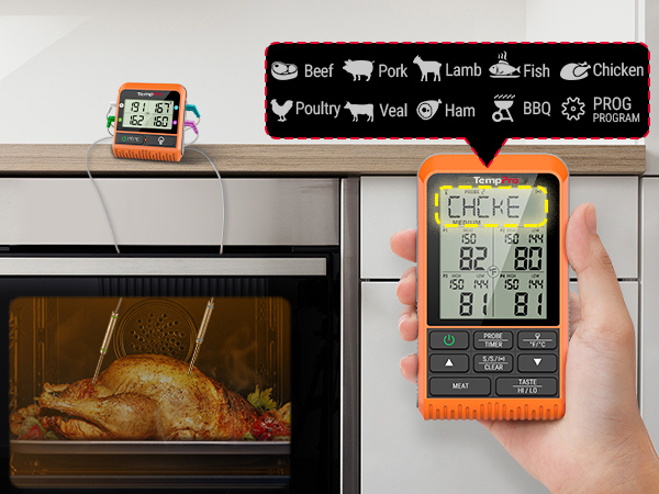 meater pro duo temp spike combustion inc thermometer wifi meat thermometer for smoker