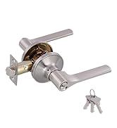 Door Levers Interior Keyed Difference Entry Front/Bedroom Door Handles for Left and Right Opened