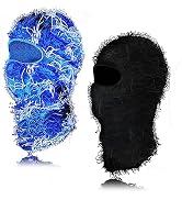Distressed Balaclava Ski Mask Knitted Full Face Windproof Winter Premium Yeat Ski Mask for Men Wo...