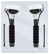 AMVR Dual Handles Extension Grips for Meta Quest 2/Quest/Rift S Controllers Playing Beat Saber Games
