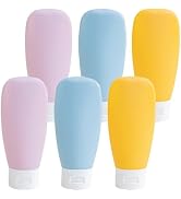 Travel Bottles for Toiletries 6 Pack, Leakproof 2 oz Tsa Approved Travel Size Containers, BPA Fre...