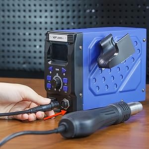 wep 2009D-II has Detachable Hot Air Gun