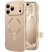 CAPRARO Magnetic for iPhone 18 Pro Case iPhone 17 Pro Case Wavy Shockproof Drop Protection