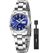 Women's Silver Stainless Steel Band Wrist Watches Fashion Quartz Analog Watch Ladies Dress Watch