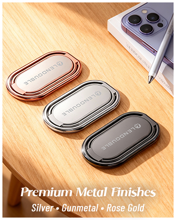 Premium Metal Finishes Silver • Gunmetal • Rose Gold