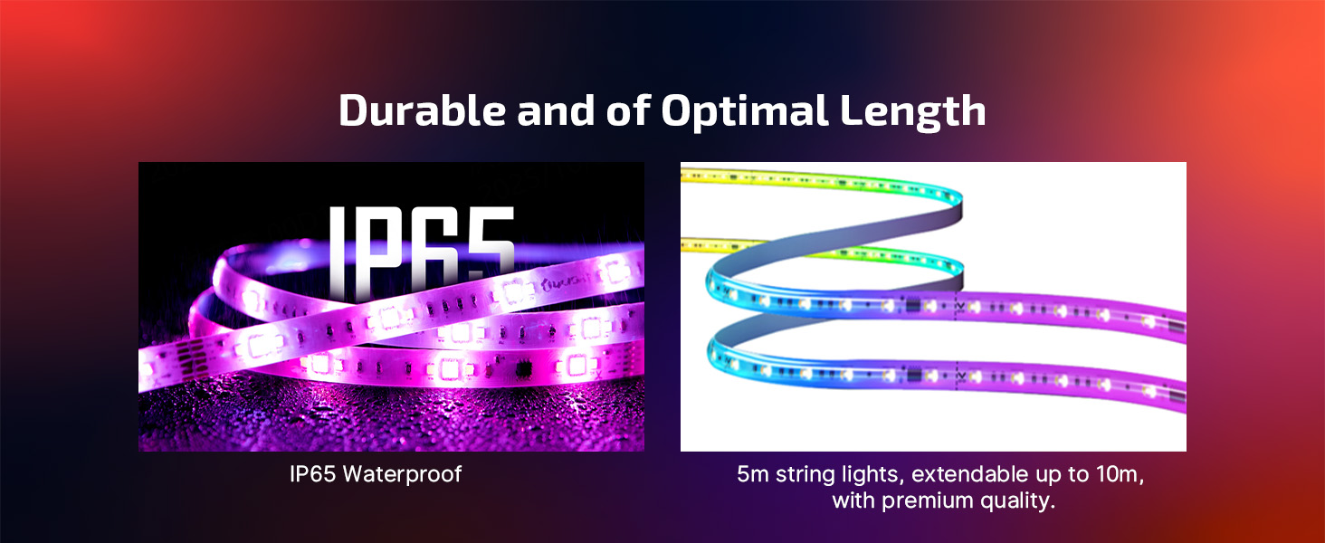 OLIGHT Ostrip 2 RGBIC+CW+WW LED Strip Light 16.4ft(5m)