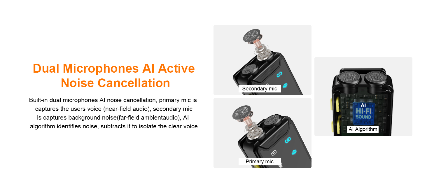 dual microphone noise cancellation