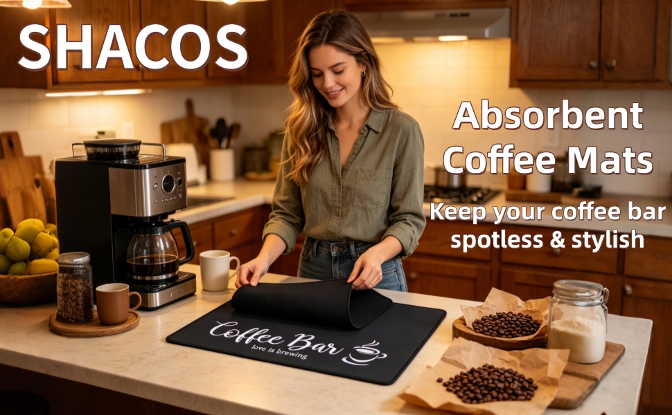 SHACOS COFFEE MAT