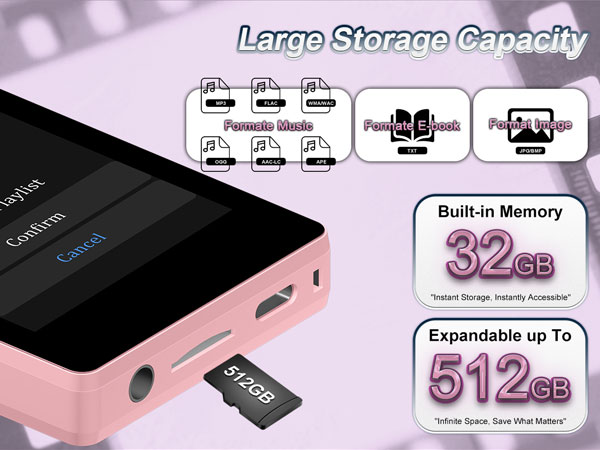 mp3 player with speaker, usb mp3 player, mp3 player no wifi, offline music player