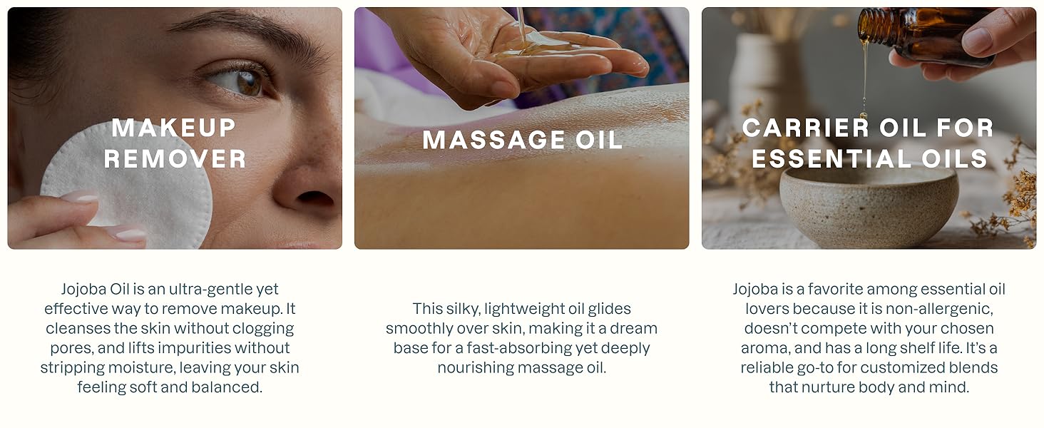 Makeup Remover, Massage Oil, Carrier for Essential Oils