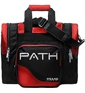 Pyramid Path Pro Deluxe Single Bowling Ball Tote Bowling Bag - Holds One Bowling Ball, One Pair o...