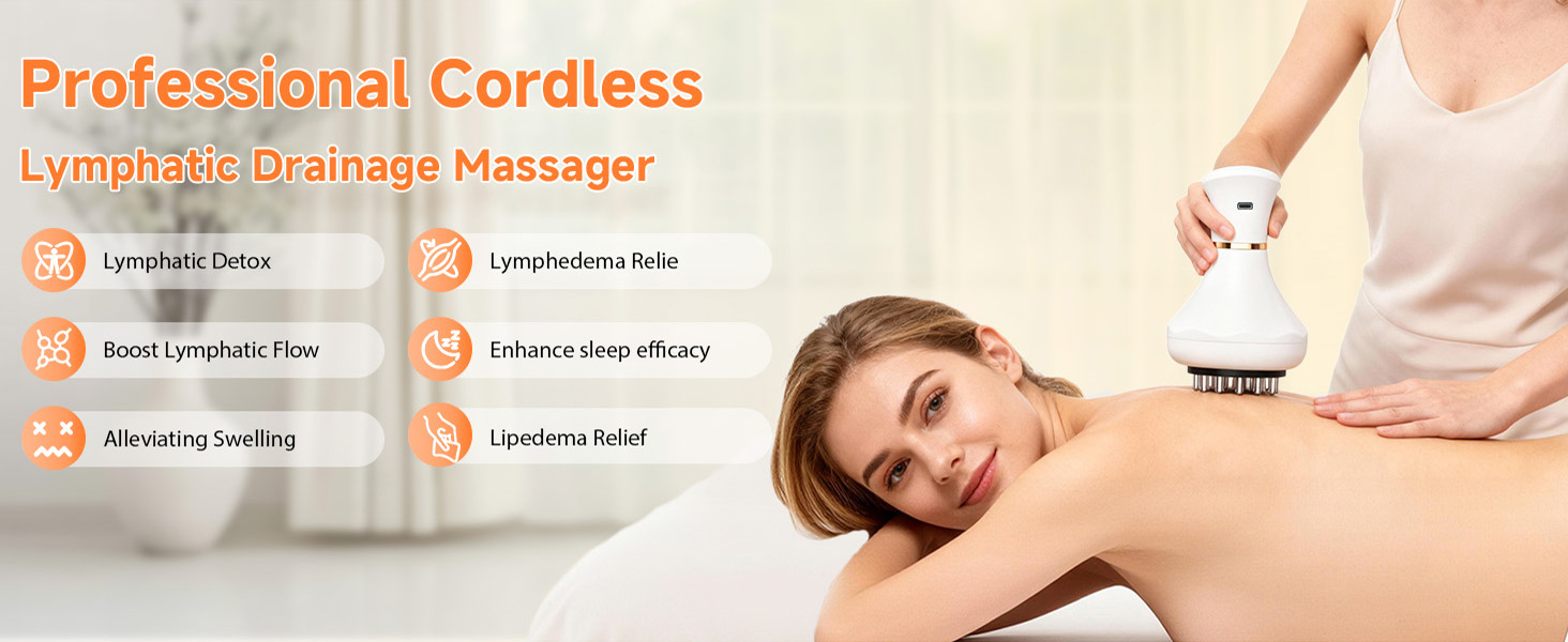 Lymphatic Drainage Massager and Anti Cellulite Massage Tool