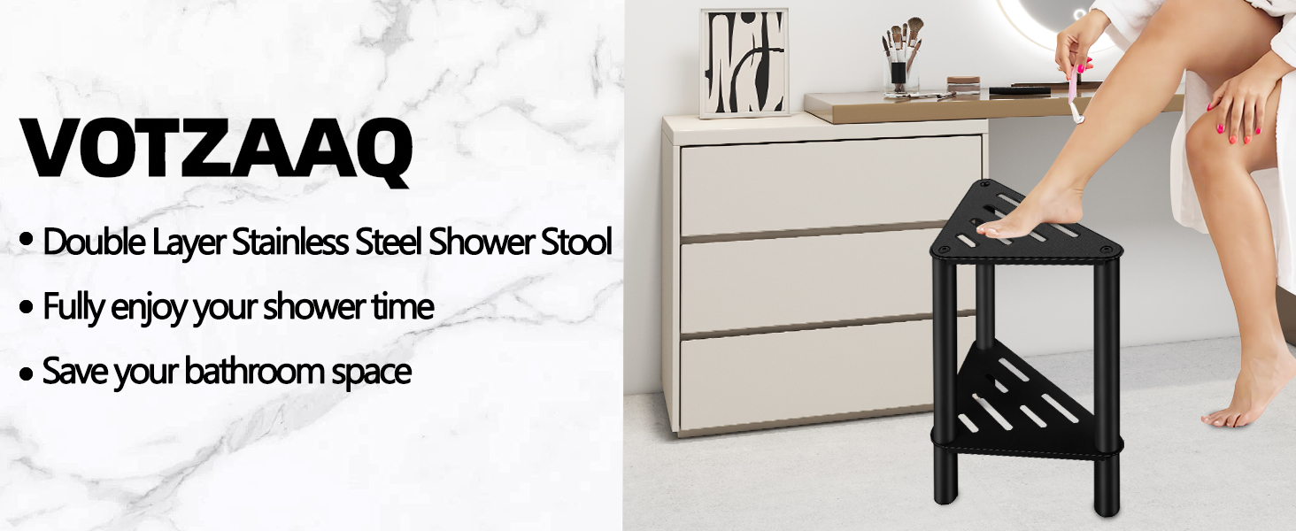 VOTZAAQ shower chair bench shower stool seat adults inside shower wooden stool tub transfer bench