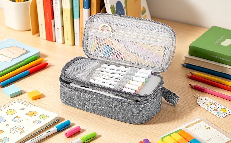 marker case art pens colored pencils crayons case