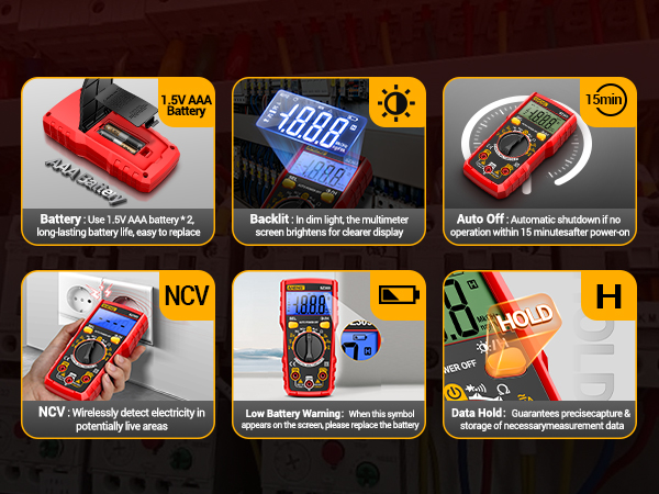 Multimeter Kit with Non Contact Voltage Tester