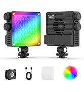 ULANZI LE20 RGB Video Light, 20W Pocket Camera Light, 2500-9000K CRI 95+ 20 Scene 360° Full Color...