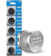 Cotchear 5pcs/Pack CR2450 Coin Battery 550mAh 3V CR 2450 Button Cell Batteries ECR2450 KCR2450 50...