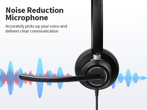 usb headset with microphone for pc laptop 3.5mm wired computer headset headphone with microphone