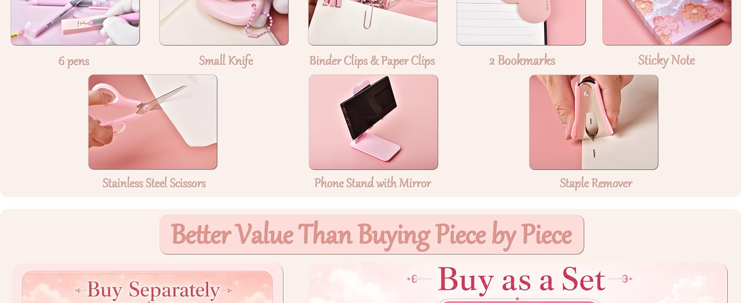 Pink Desk Accessories
