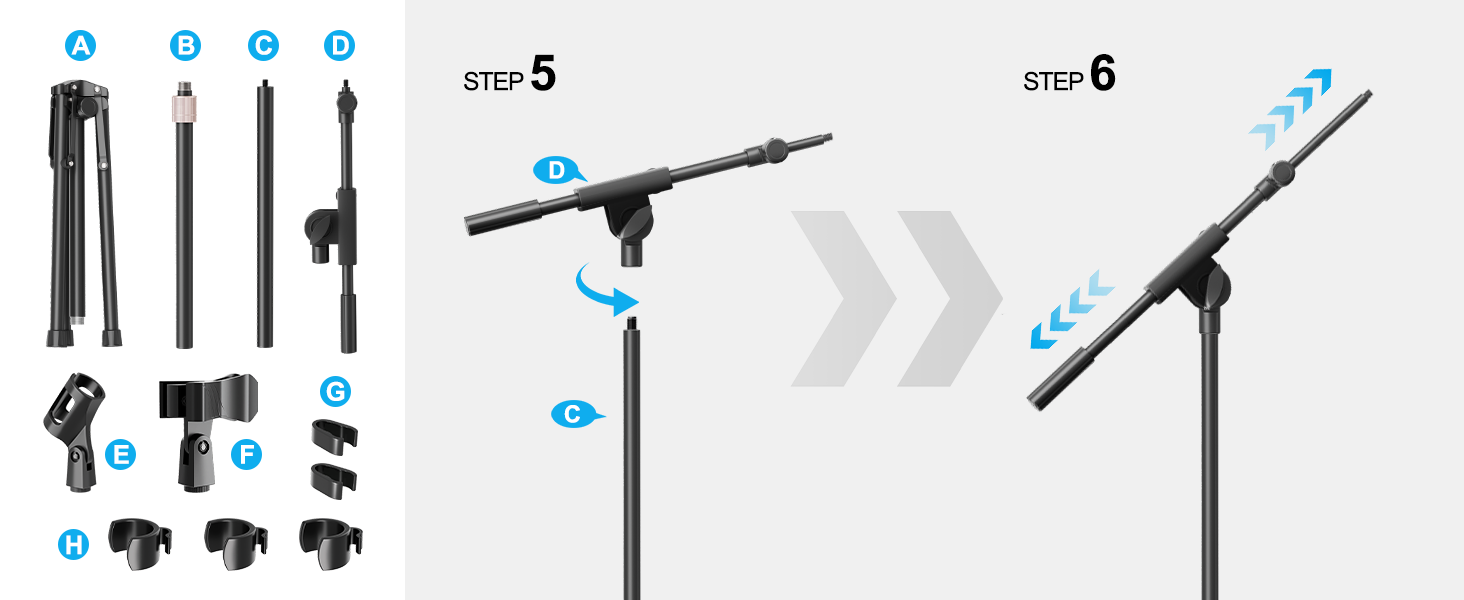 Microphone Stand Installation Steps