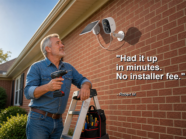 Solar Powered Security Camera