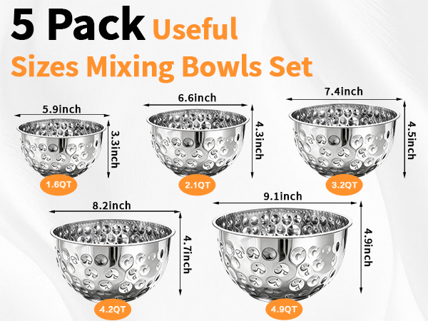 mixing bowls