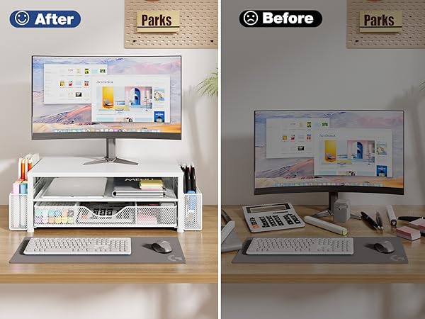monitor stand for desk organizers and accessories computer stand riser office organization desktop
