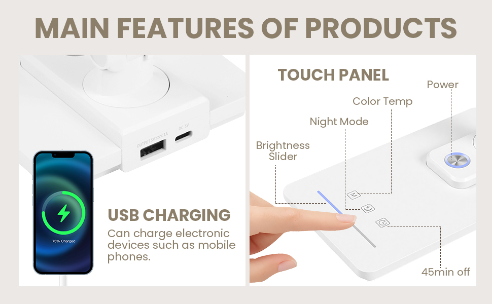 main features of products
