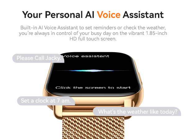 smart watch; smart watch with AI voice assistant
