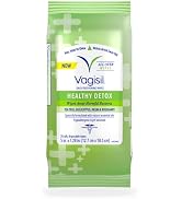 Vagisil Wipes for All Over Cleaning, Health Detox, Formulated with Essential Oils, 20 Wipes in a ...