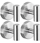 Fenas Suction Cup Hooks for Shower - Bathroom Reusable Hooks for Towels, Robes & Loofah - No-Dril...